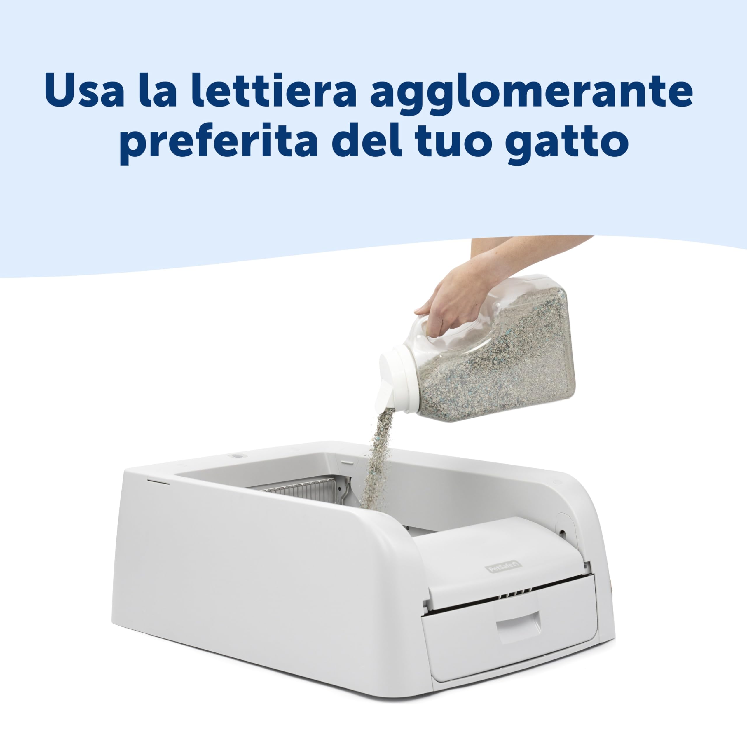 PetSafe - Lettiera Autopulente Agglomerante ScoopFree - Nessuna Paletta, Controllo Superiore degli Odori, Adatta a Più Gatti