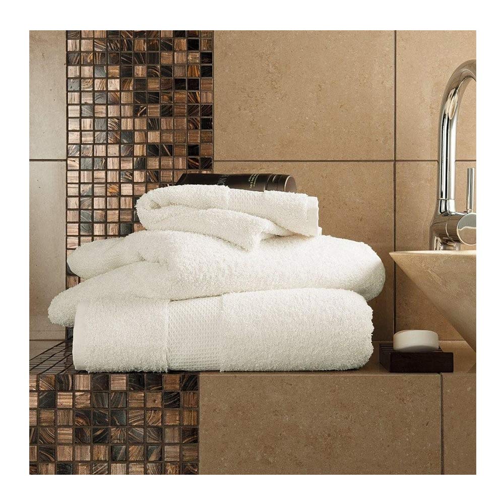 3 PC Egyptian Cotton Towel Set Soft Combed Absorbent 700gsm Cream