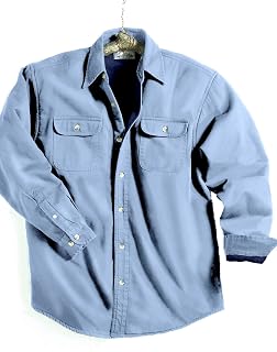 Amazon.com: fleece lined denim shirt