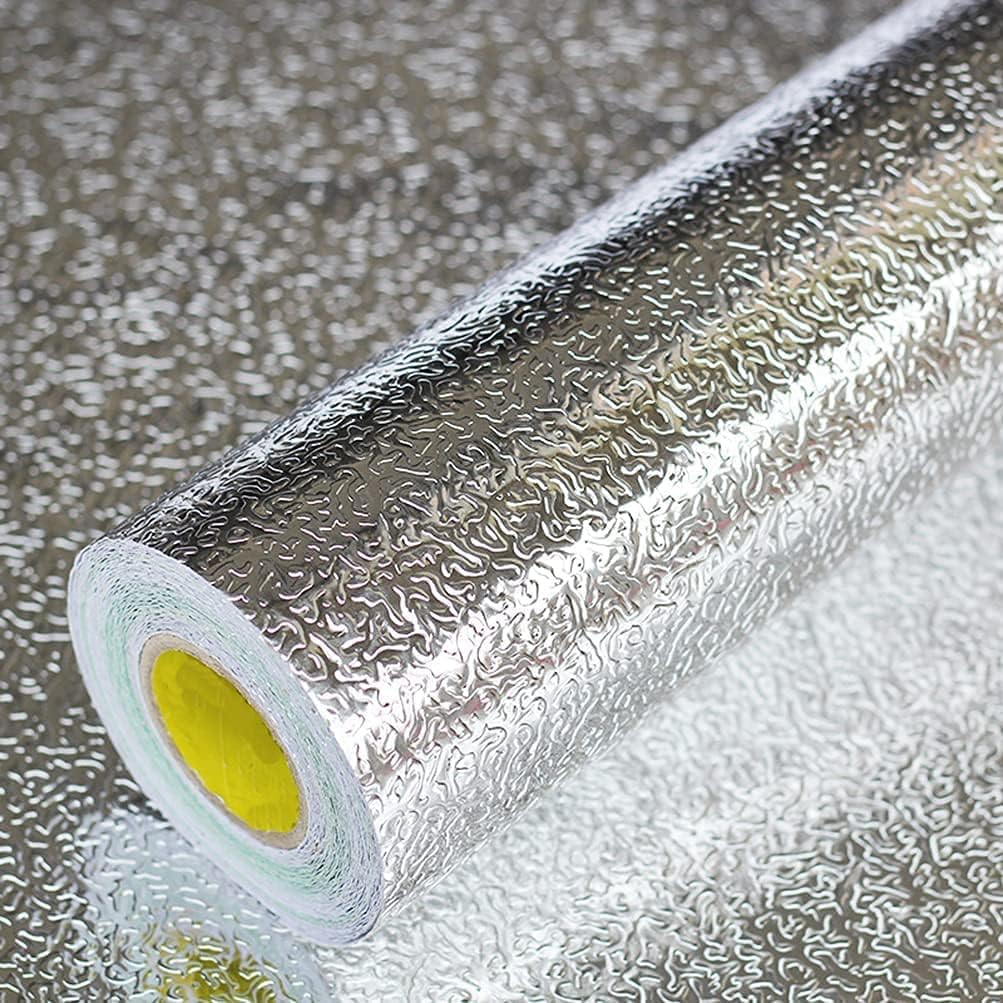 Divyatamall Aluminium Foil Stickers, Oil Proof, Kitchen Backsplash Wallpaper Self-Adhesive Wall Sticker Anti-Mold and Heat Resistant for Walls Cabinets Drawers and Shelves (B08VNWH2J4) Amazon Price History, Amazon Price Tracker