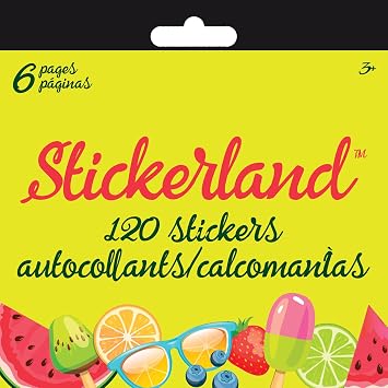 Fruit Cuties - Mini Stickerland Pad - 6 Page Mini Stickerland Pad - 6 Page