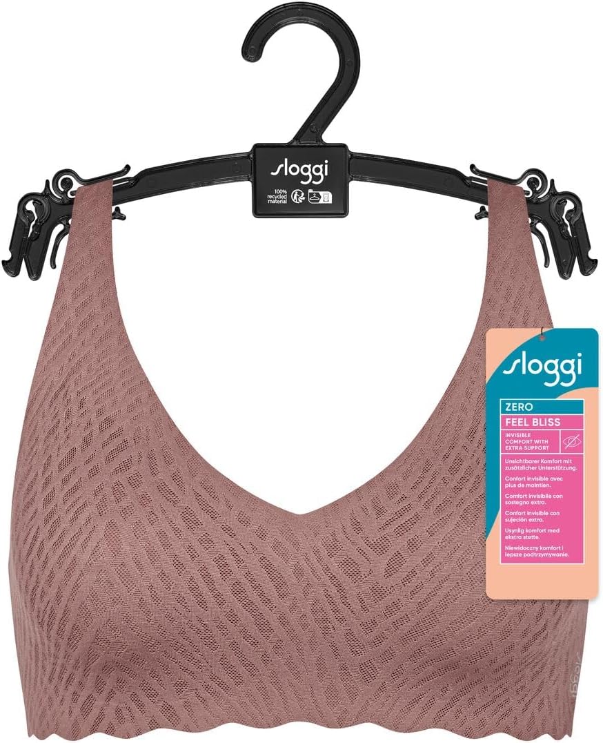 Sloggi Zero Feel Bliss Soft Bra Non Wired Soft Cup Seamless Underwear Lingerie