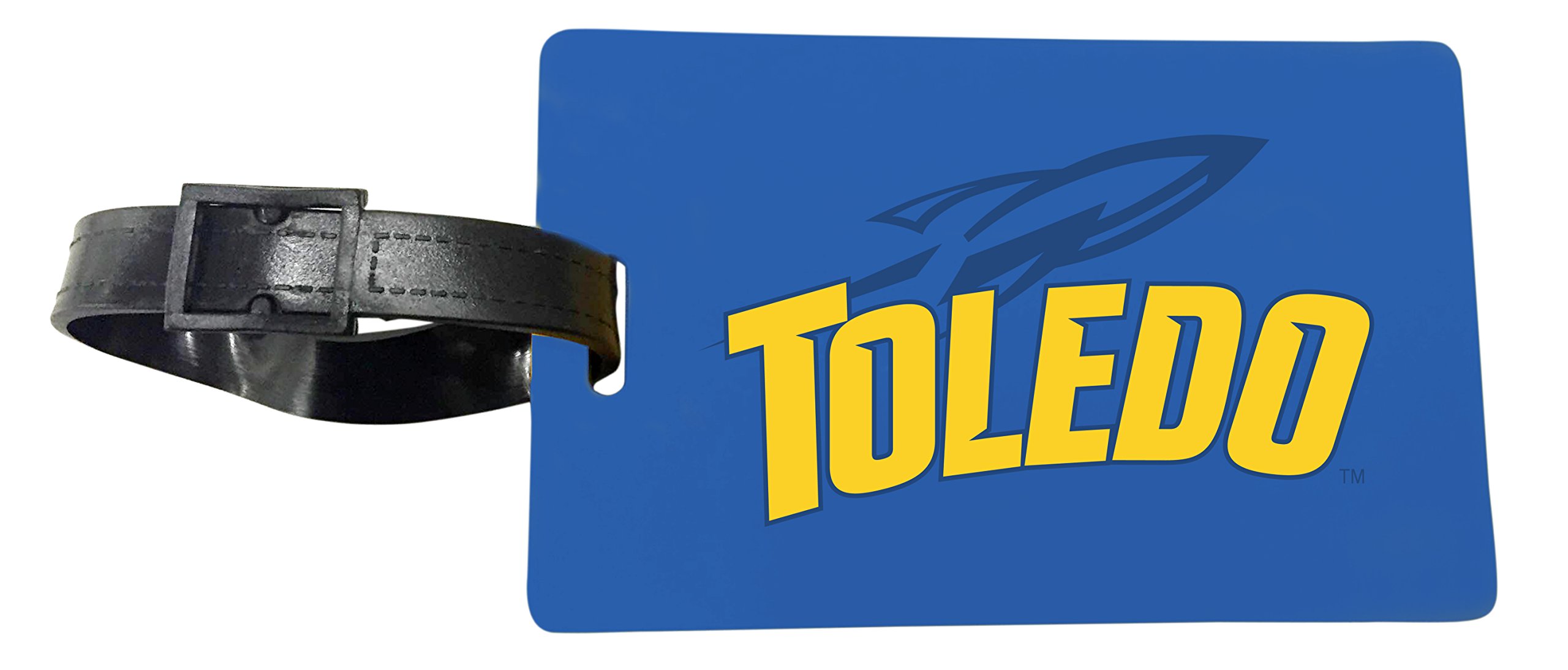 R and R Imports Toledo Rockets Luggage Tag 2-Pack Officially Licensed Collegiate Product