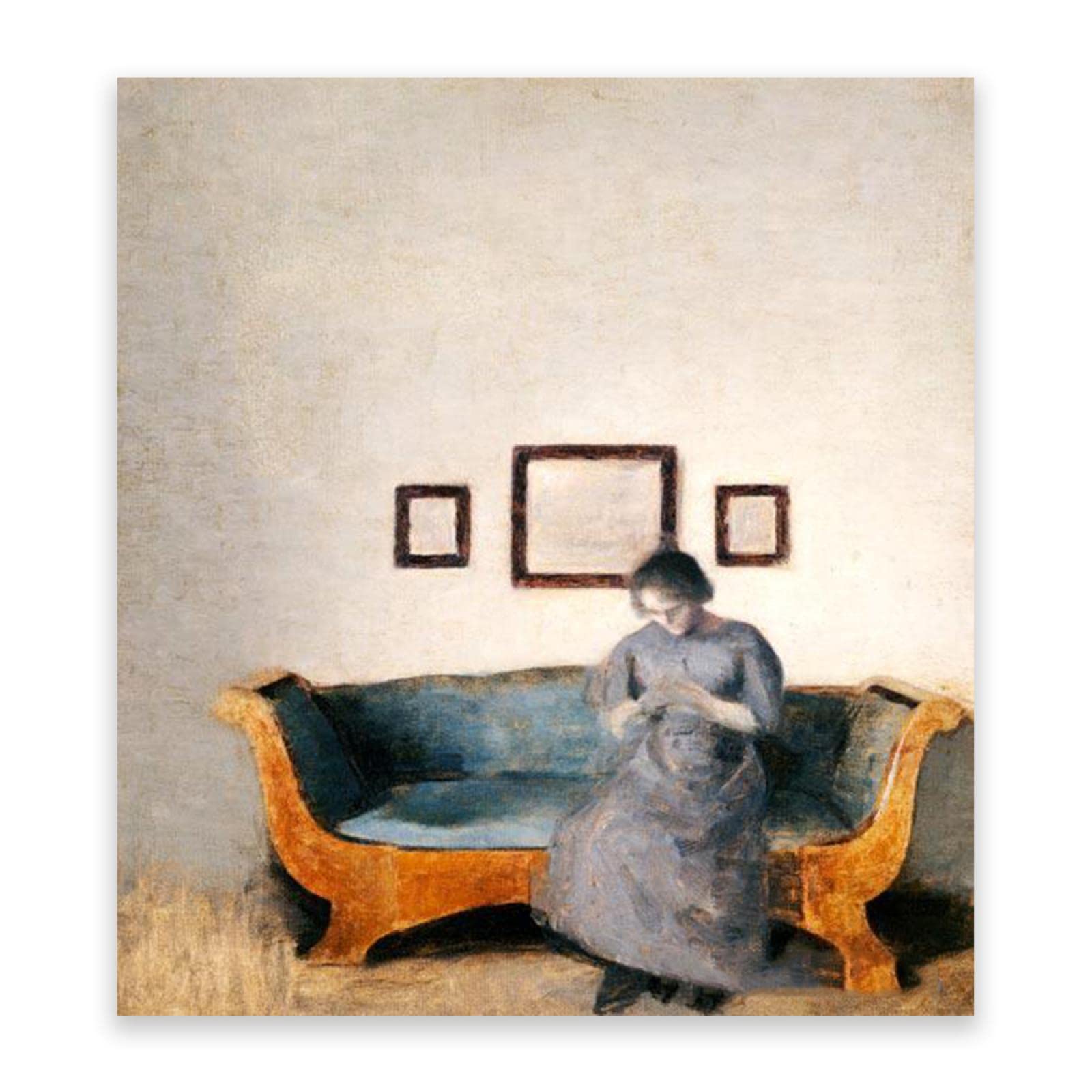 Amazon.co.jp: ヴィルヘルム・ハンマースホイ(ソファの上) 有名な絵画