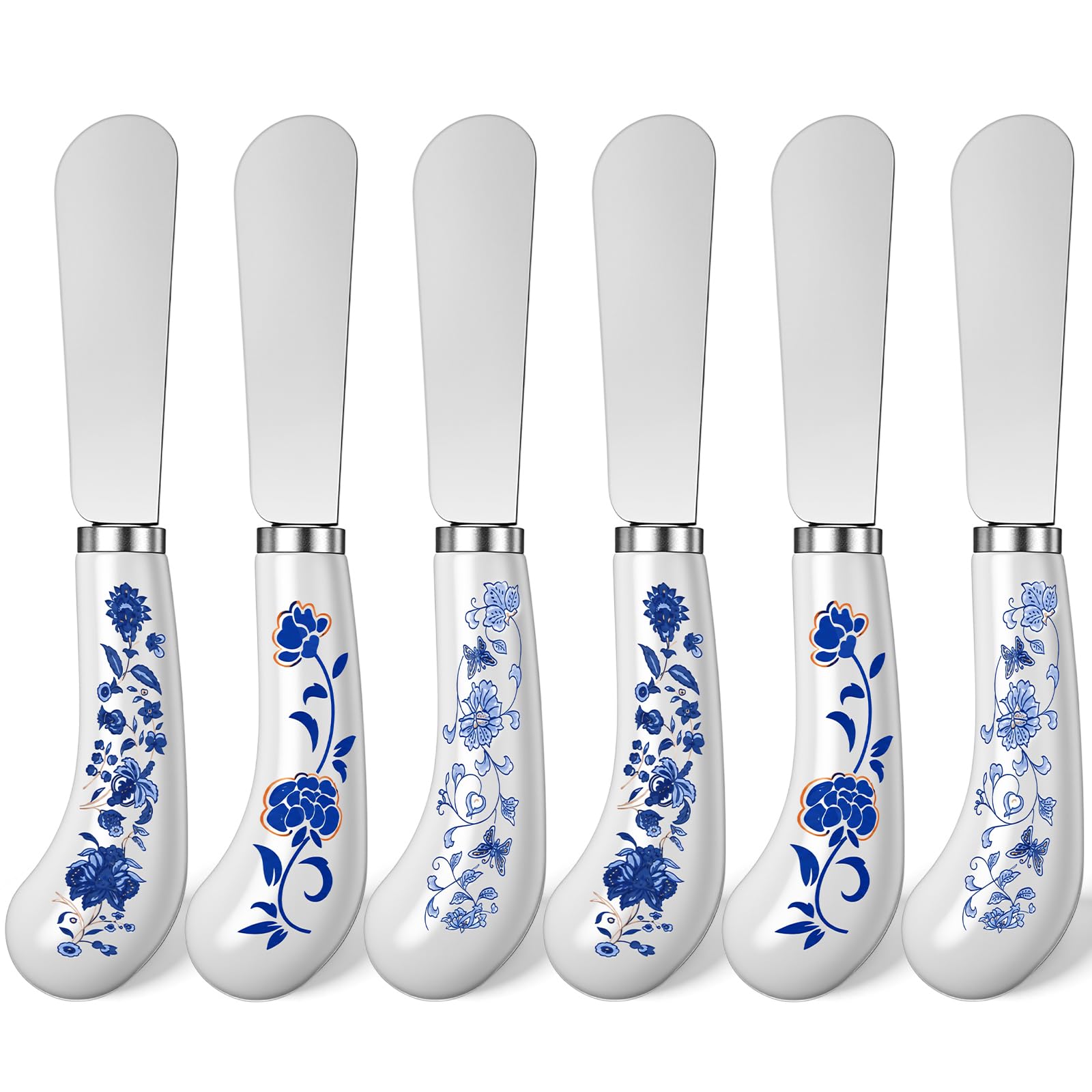 Boho Butter Knife Set - 6 Pack Cheese Spreader -9