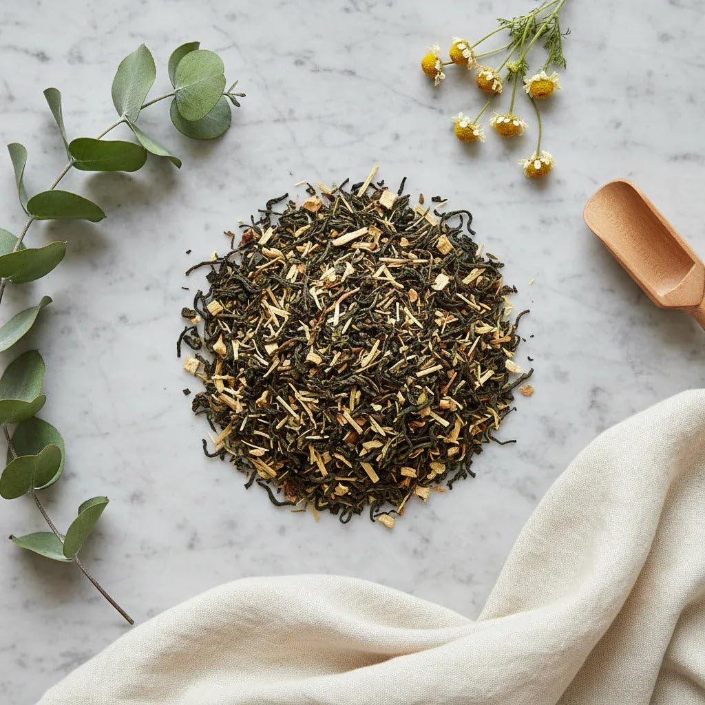 Dancing Leaf Fennel Green Tea | Fennel, Liquorice, Green Tea, Star Anise & Mint Leaves | Green Tea Blend | Loose Leaf Pouch (100gms)-image-44