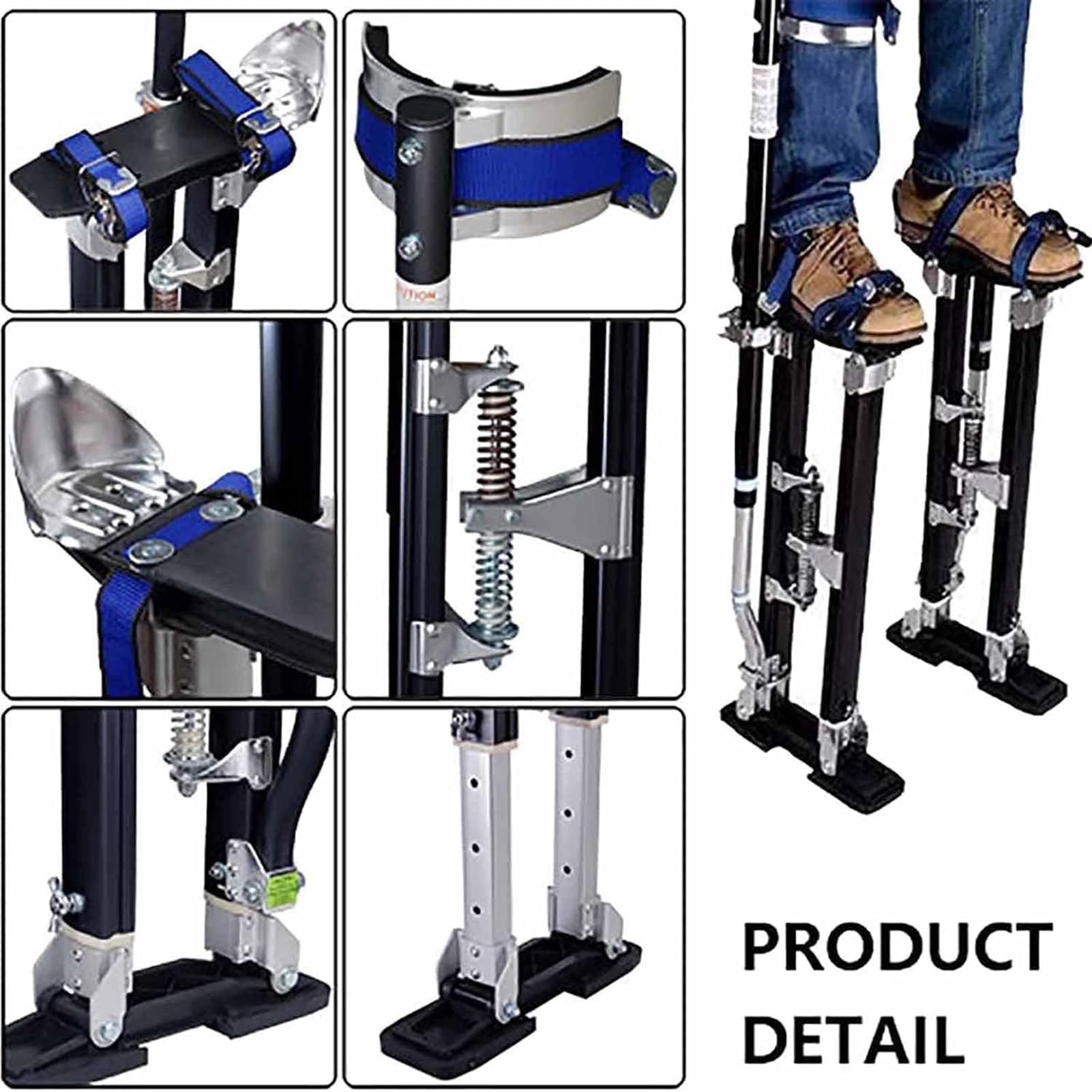 Szczotki robocze (budowniczowie płyt kartonowo-gipsowych, tynkarskie, malarz, narzędzie, stop aluminium, profesjonalny regulowany pasek, narzędzie malarskie do płyt kartonowo-gipsowych, sufitowych,