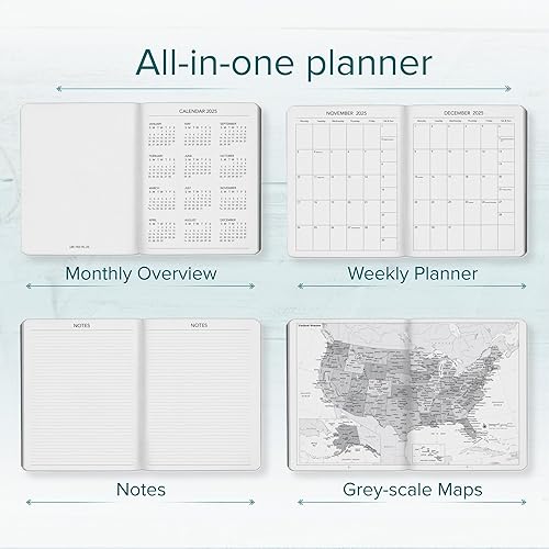 Miniatura 3 de Harbor - Agenda semanal 2024, diseño de flores de orquídea Cambridge, 9 x 7 pulgadas