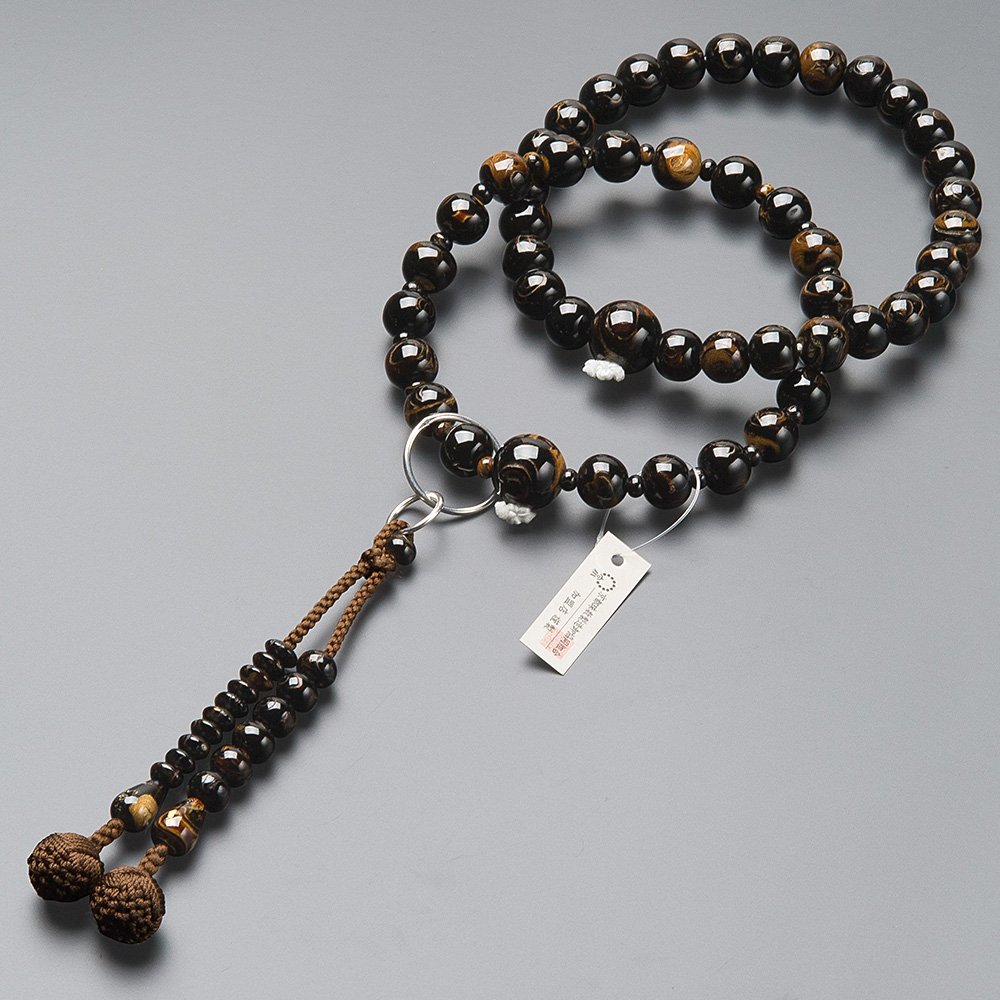 Amazon｜仏壇屋 滝田商店 数珠 浄土宗 本式数珠 【男性用】本海松(黒