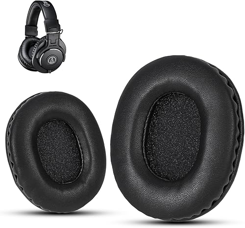Krone Kalpasmos Audio Technica ATH-M50X - Almohadillas de repuesto para ATH M50, M50s, M50s, M50T, M40X, M40, M35, M30, para ATH Serie M, espuma