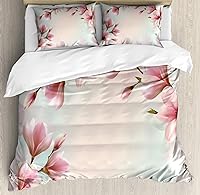 Vista 169 de Ambesonne Juego de funda de edredón de pesca, lubina de boca grande atrapando un bocado en espray de agua, imagen salvaje, juego de cama decorativo