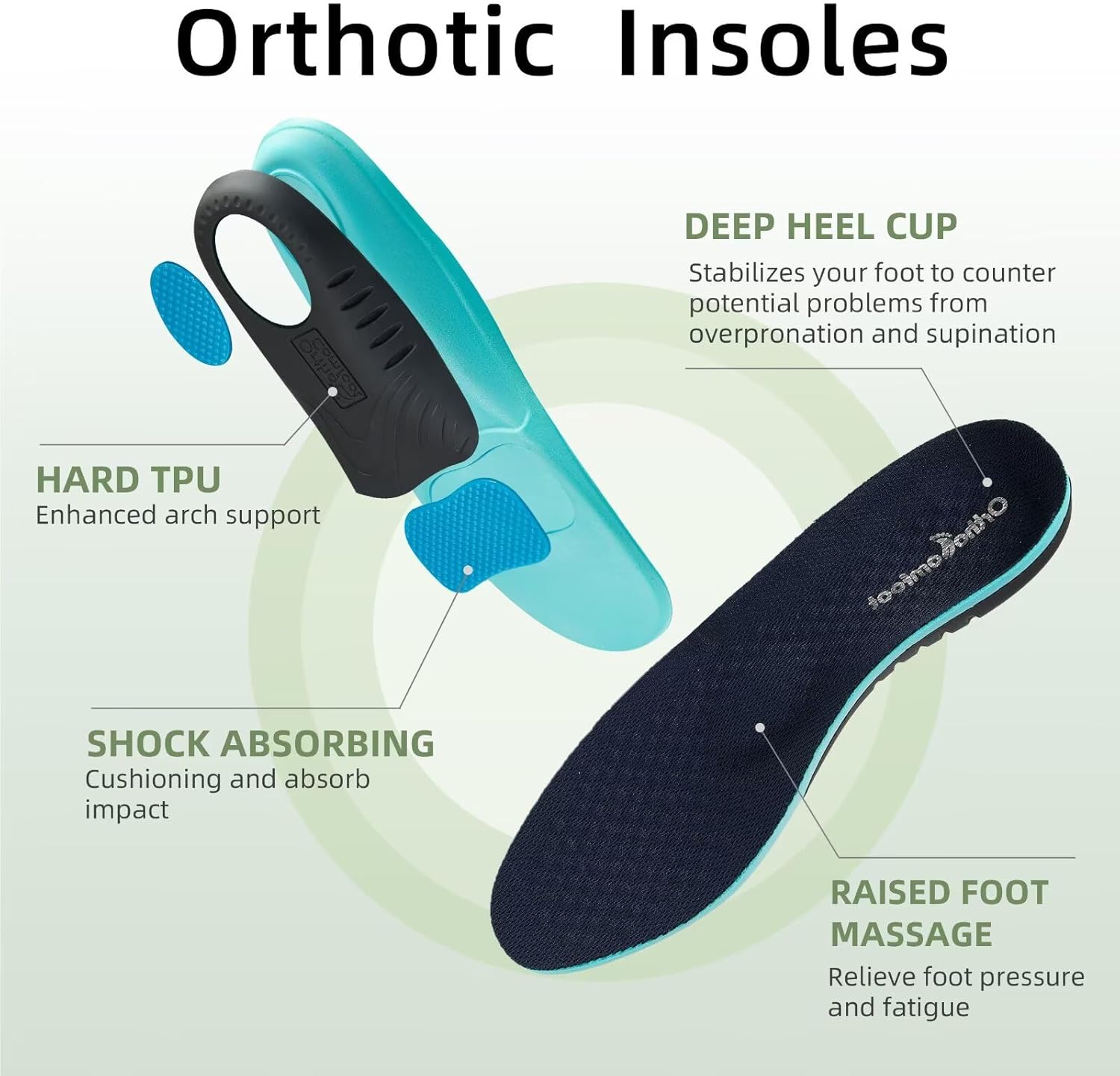 Men's Orthopedic Slip On Loafers with Arch Support: Comfortable Plantar Fasciitis Orthotic Shoes for Plantar Fasciitis, Canvas Thick Sole Walking Shoes for Foot and Heel Pain Relief - Image 5