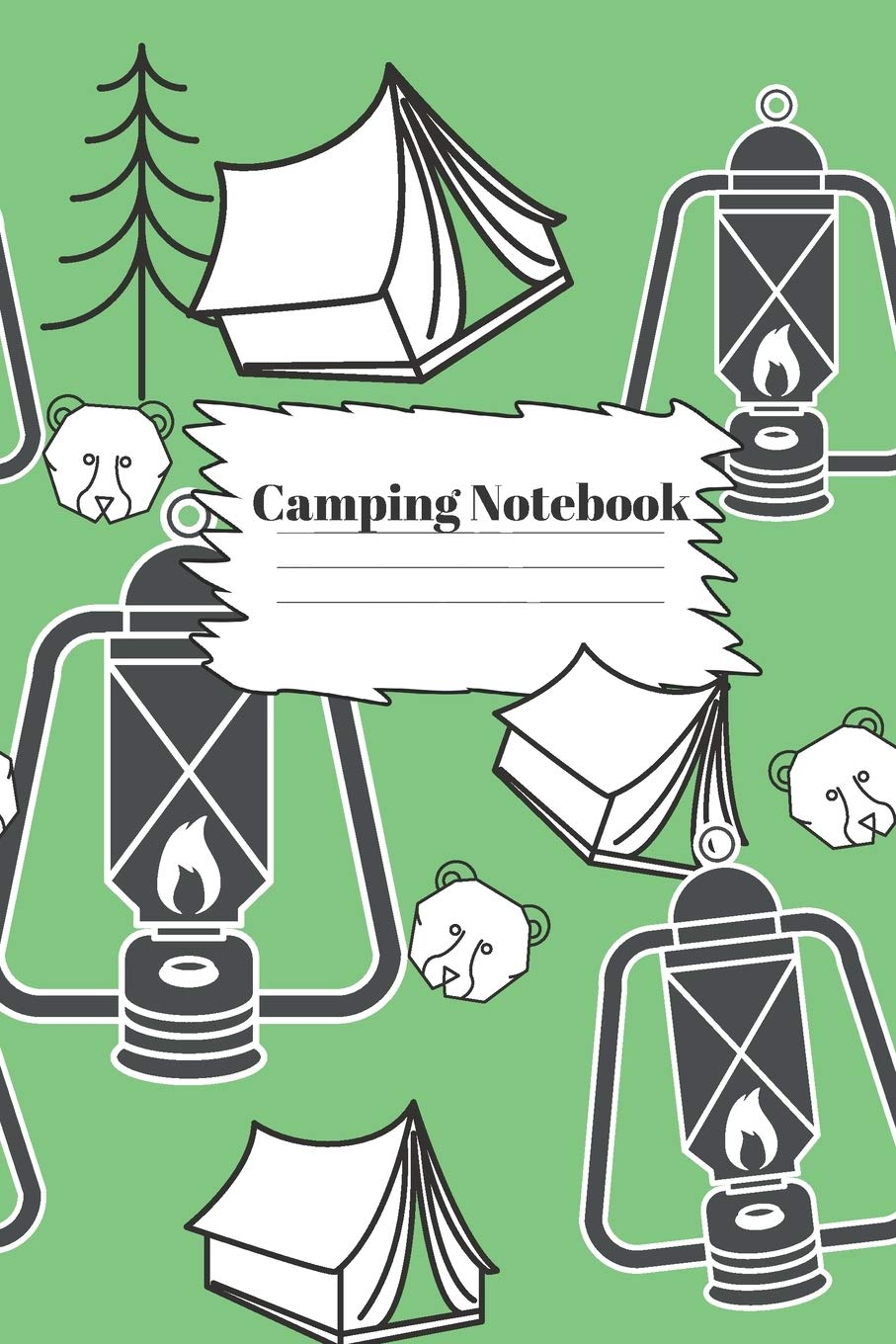 Camping Notebook: Funny camping gifts for men and women and kids | Lined notebook/journal/logbook