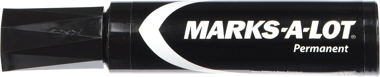 Avery(R) Marks-A-Lot(R) Jumbo Permanent Marker, Black