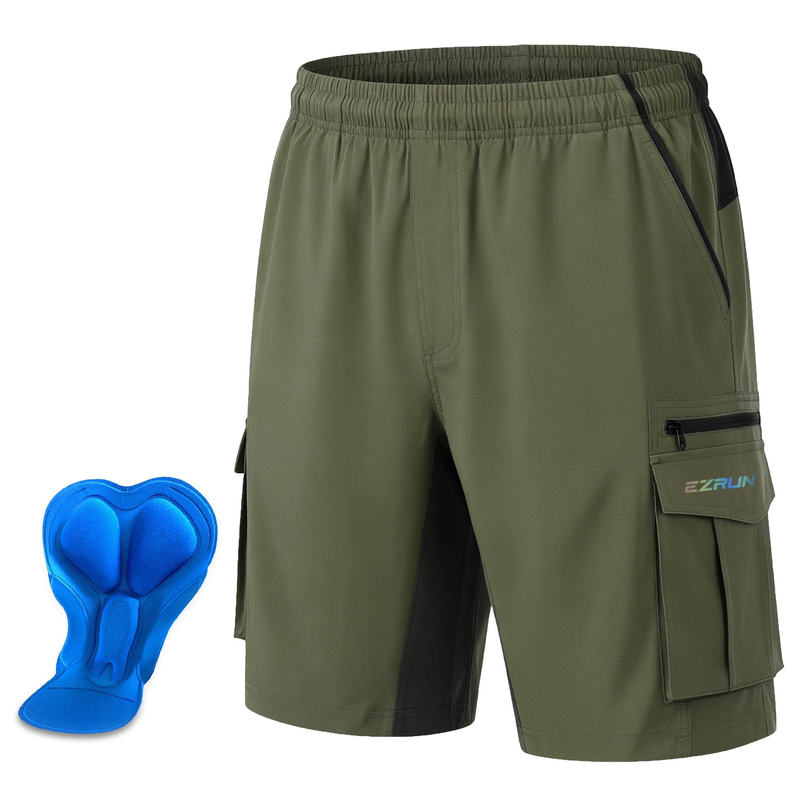 Men's Mountain Bike Shorts 3D Padded Bicycle Biking Shorts Quick Dry Lightweight MTB Cycling Shorts