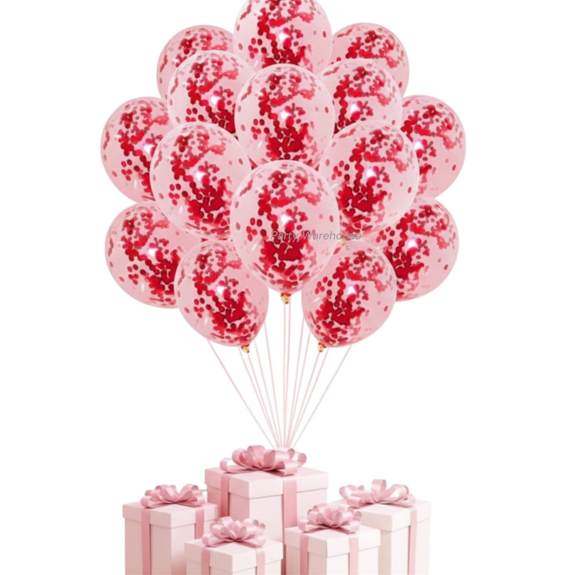 Pack of 12 · Red-confetti
