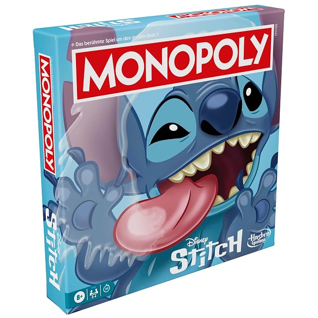 Foto 7 de 8 de Monopoly Disney Stitch Edition - Juego de Mesa (versión Alemana)