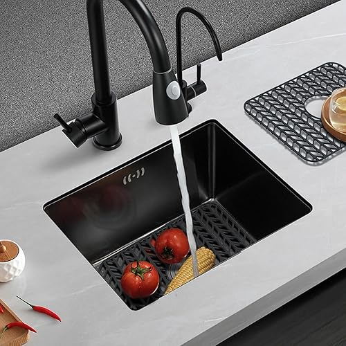 Miniatura 6 de JOOKKI - Protector de silicona para fregadero de cocina, 16.2 x 12.5 pulgadas, protectores de fregadero para fregadero de cocina, accesorios