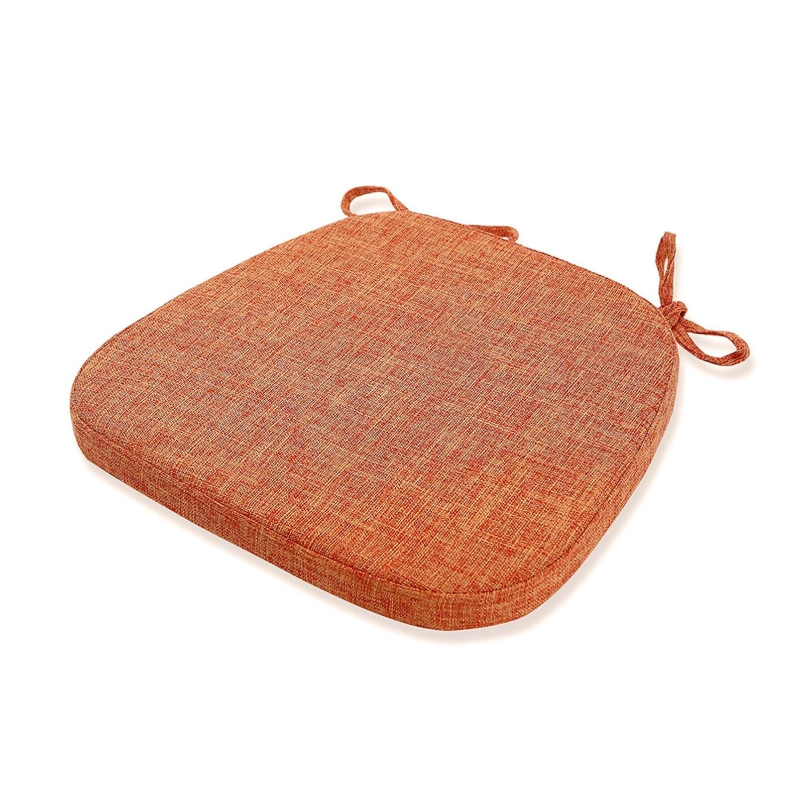 Coussin de chaise cuisine salle à manger JingNian lavable orange