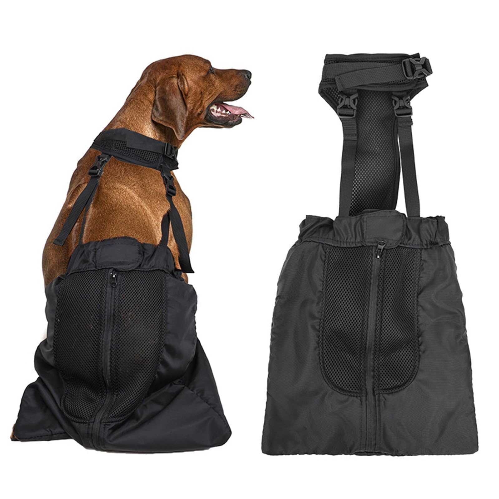 Drag Bag for Paralyzed Pets, Indoor Dog Wheelchair Alternative for Disabled Back Rear Legs Dog, Protects Chest and Limbs, Durable Nylon Breathable and