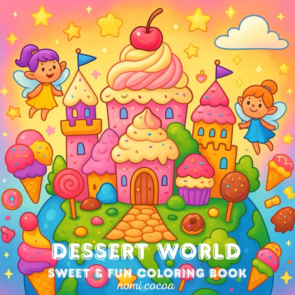 Dessert world: Sweet & Fun coloring book