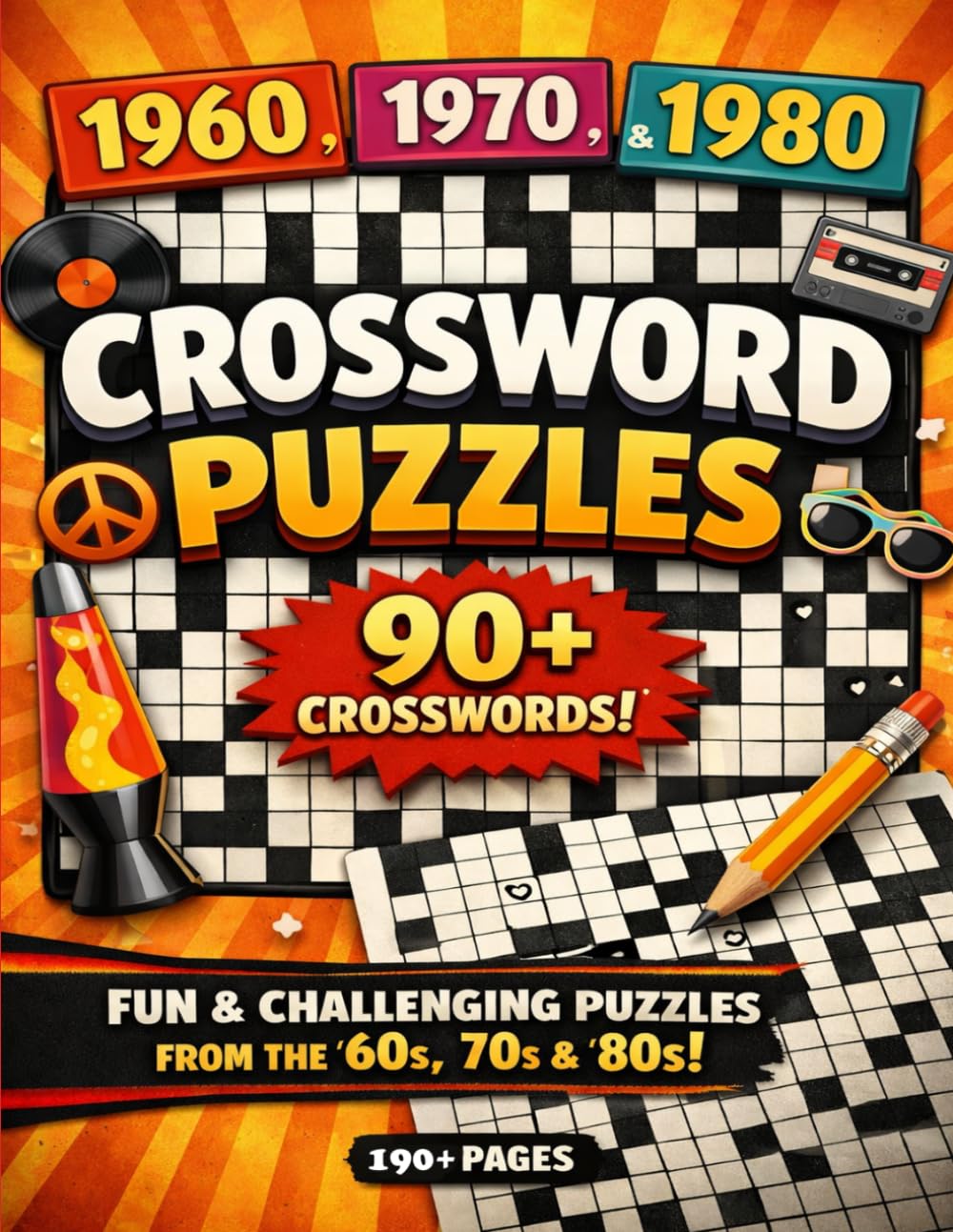 1960, 1970 1980 Crossword Puzzles: Classic 13×13 New York-Style Puzzles from the 1960s, 1970s & 1980s | A Nostalgic Crossword Experience