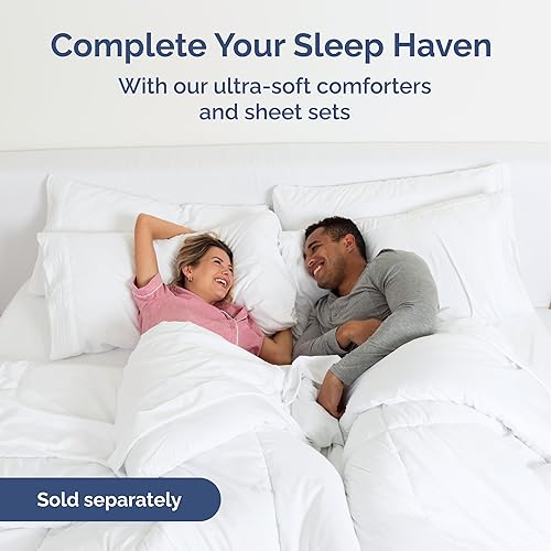 Miniatura 9 de Falda de cama envolvente con volantes, color azul marino, para camas de tamaño Queen con altura de 38 cm CGK Linens - Falda de cama plisada con tela