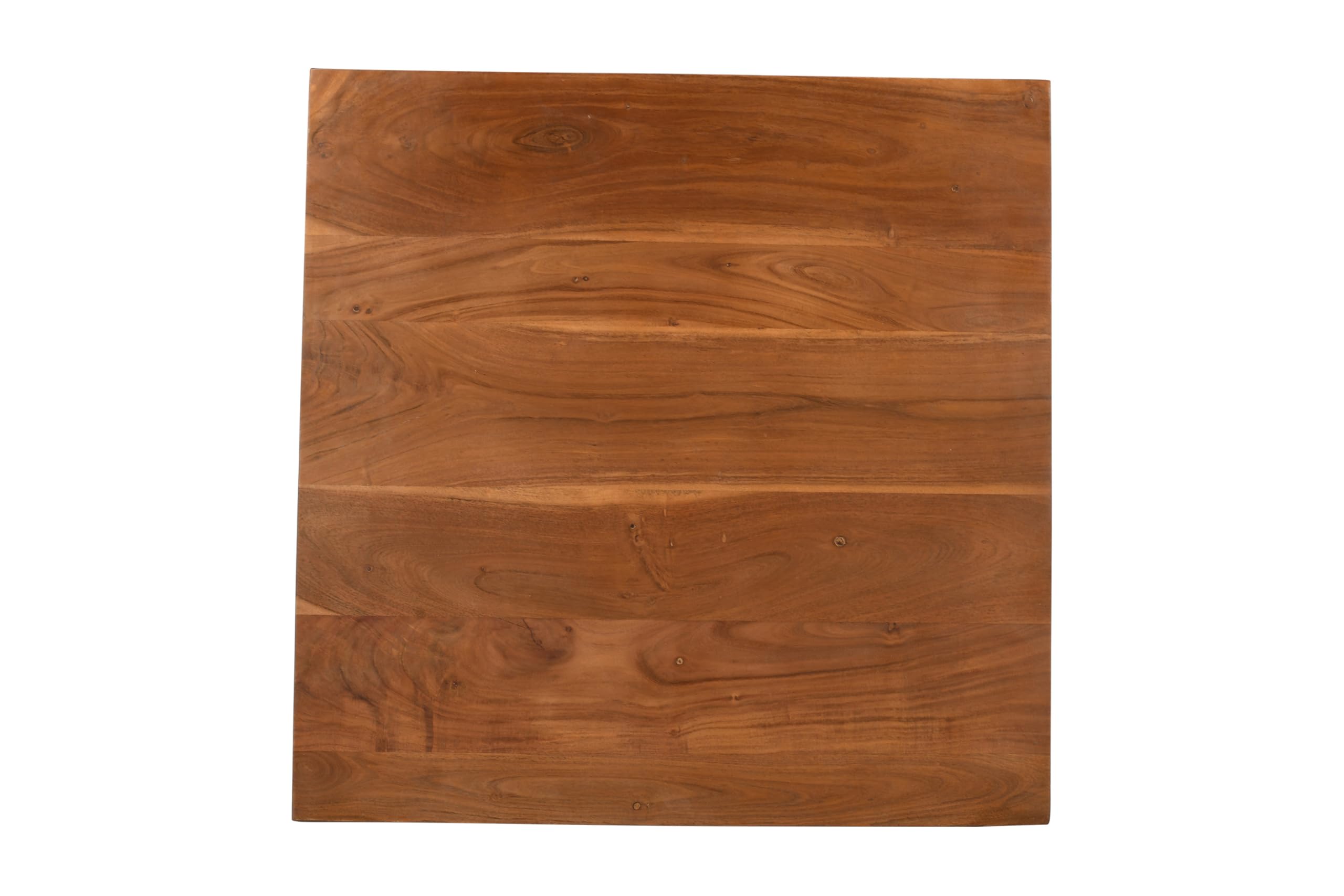 SAM Holzplatte Brasileiro | 60 x 60 cm | Akazienholz massiv | Farbe: Nussbaum | gerade Kante | Pflegeleichte DIY Tischplatte | geeignet für Esstische/Bistrotische/Couchtische