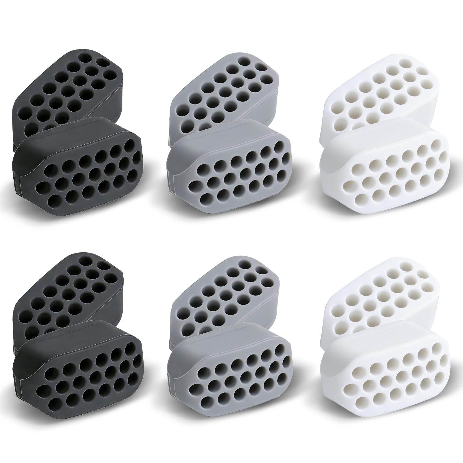 12 PCS Jaw Exerciser for Men Women 3 Resistance Levels BPA Free Silicone Jaw Trainer Helps Define Jawline