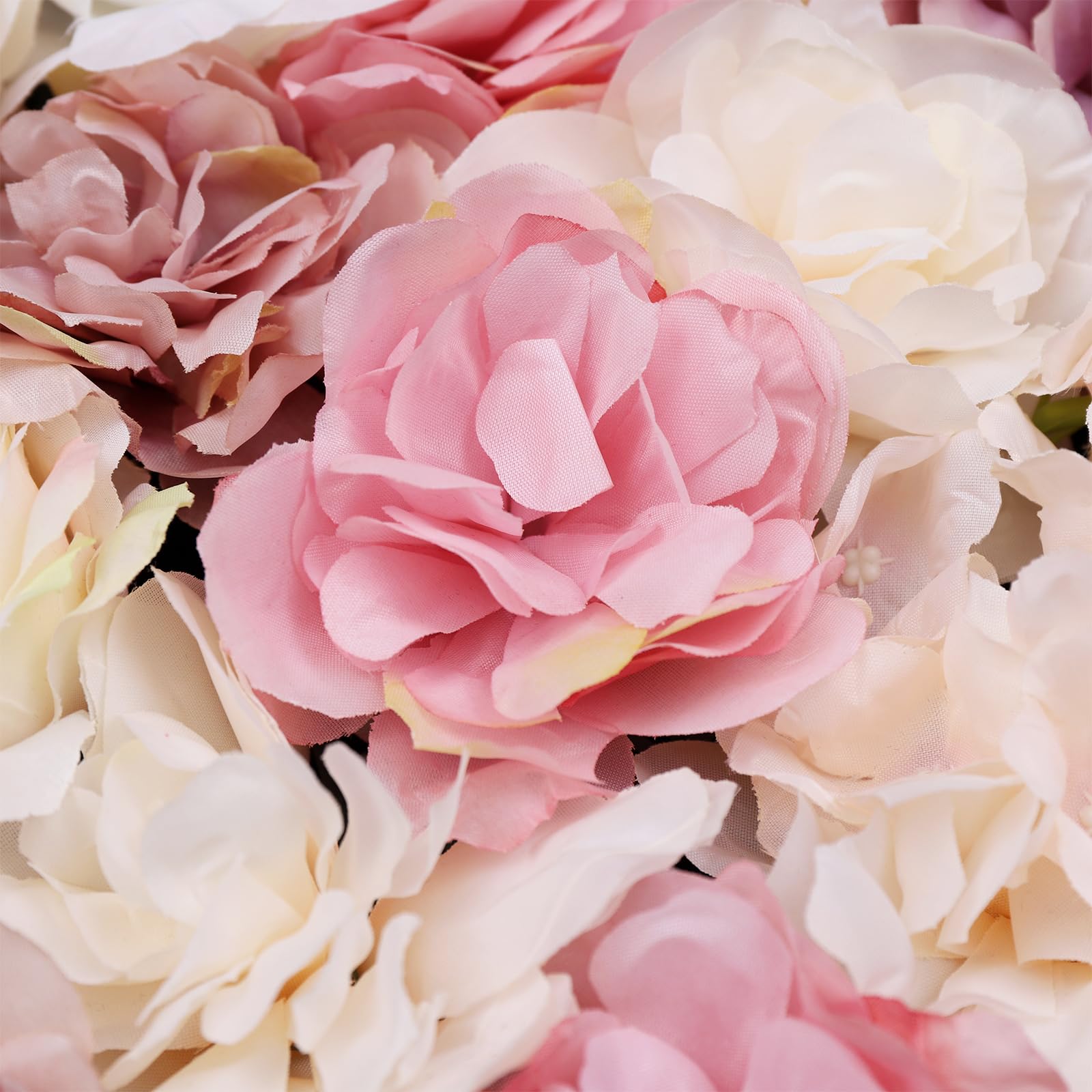 12 Stück Künstliche Blumenwand Hintergrund Hochzeit 40x60cm | Seidenstoff, Wandpaneele, Wanddeko Blumen, für Hochzeit, Valentinstag, Zuhause,Hintergrunddekoration