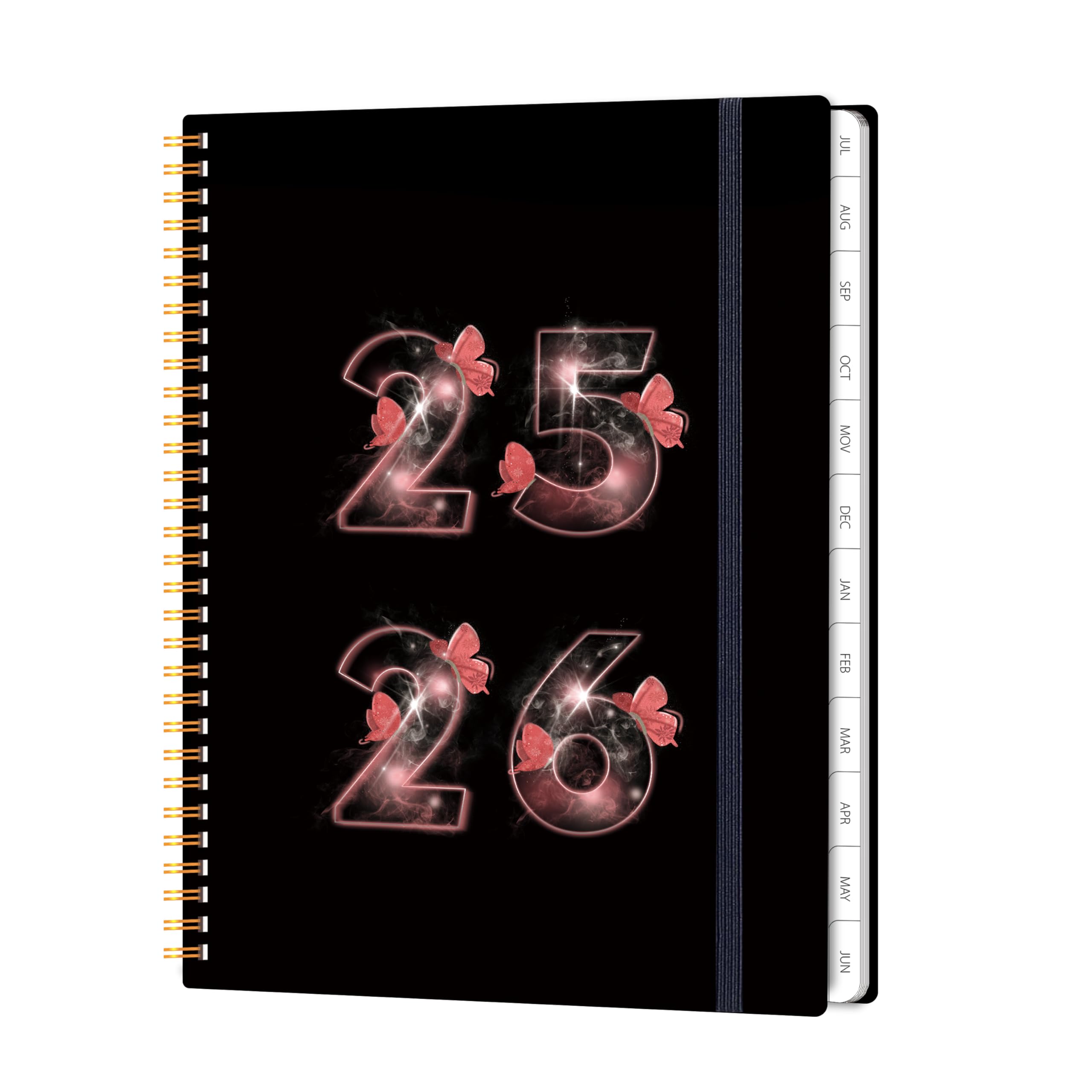 Academic Planner 2026, 8.5" x 11" Weekly & Monthly Calendar from Jan 2026 - June 2026, 6 Month Daily Planner with Tabs Elastic Closure, Ample Writing