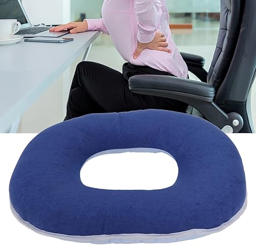 Miniatura 5 de Almohada de dona para cojín de alivio del dolor del coxis cojín ortopédico suave para hemorroides transpirable y grueso para embarazo dolor de coxis