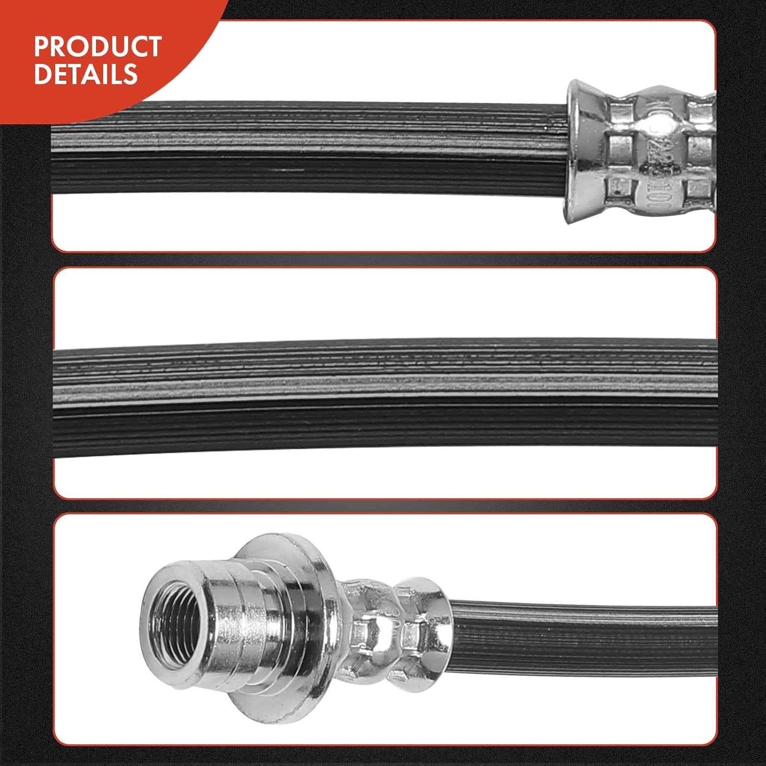 A-Premium Rear Outer Brake Hydraulic Hose Compatible with Select Honda Models - Odyssey 2007 2008 2009 2010 3.5L