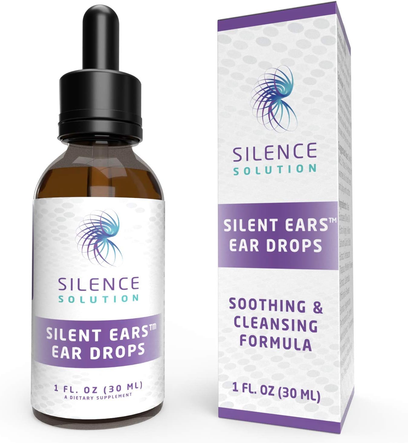 Tinnitus Relief Ear Drops - 7-in-1 Ear Ringing Relief with Garlic and Mullein Extract - Tinnitus Treatment Recommended by Audiologists - 100% Natural Tinnitus Ear Drops - by Silence Solution