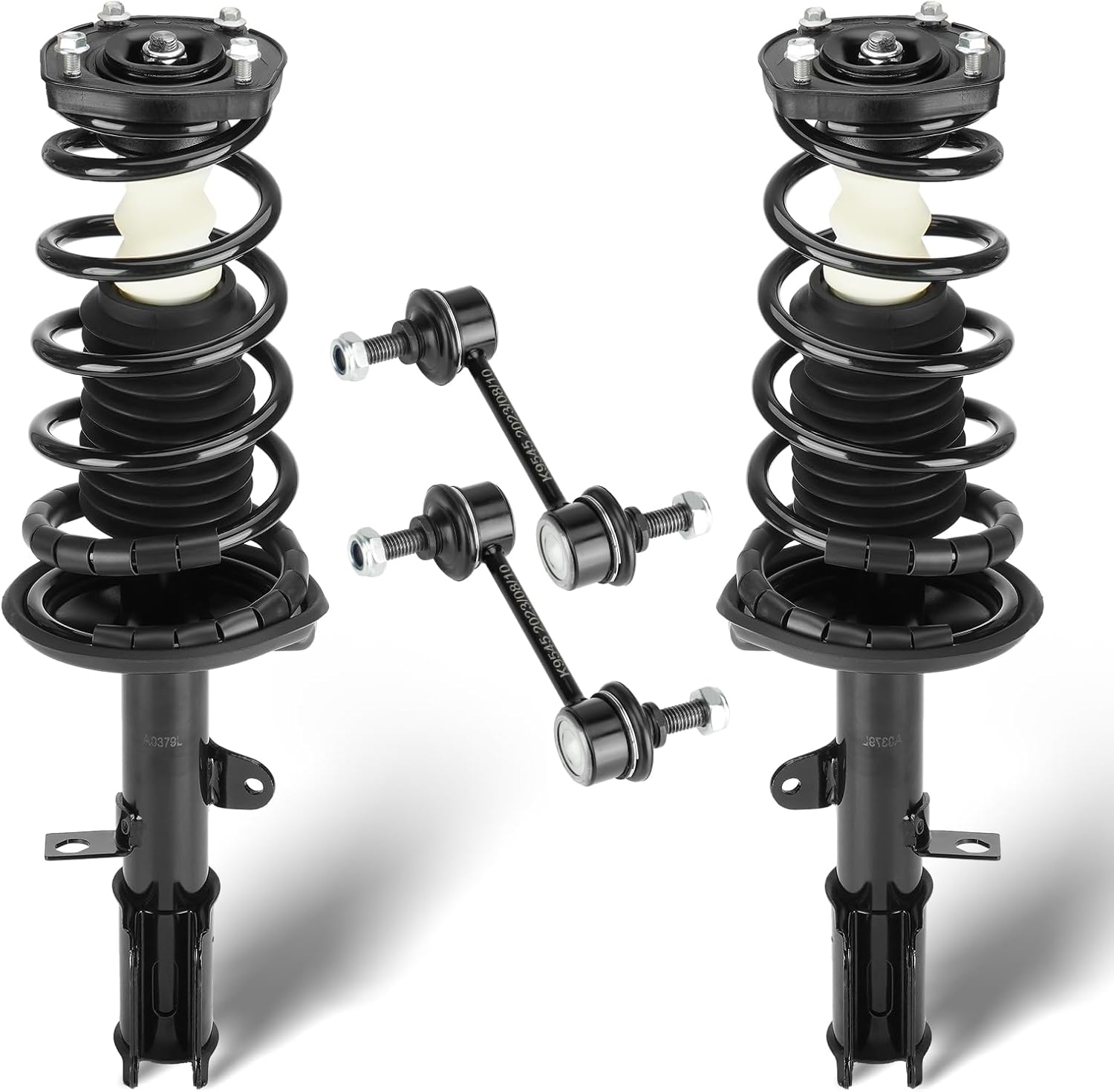 Rear Struts Assembly Fit for 1998-2002 Chevy Prizm, 1993-1997 for Geo Prizm, 1993-2002 for Toyota Corolla 4WD (Excludes Wagon), Shock Absorber & Sway Bar End Link, Replace for 171953 K9545 (4Pcs)