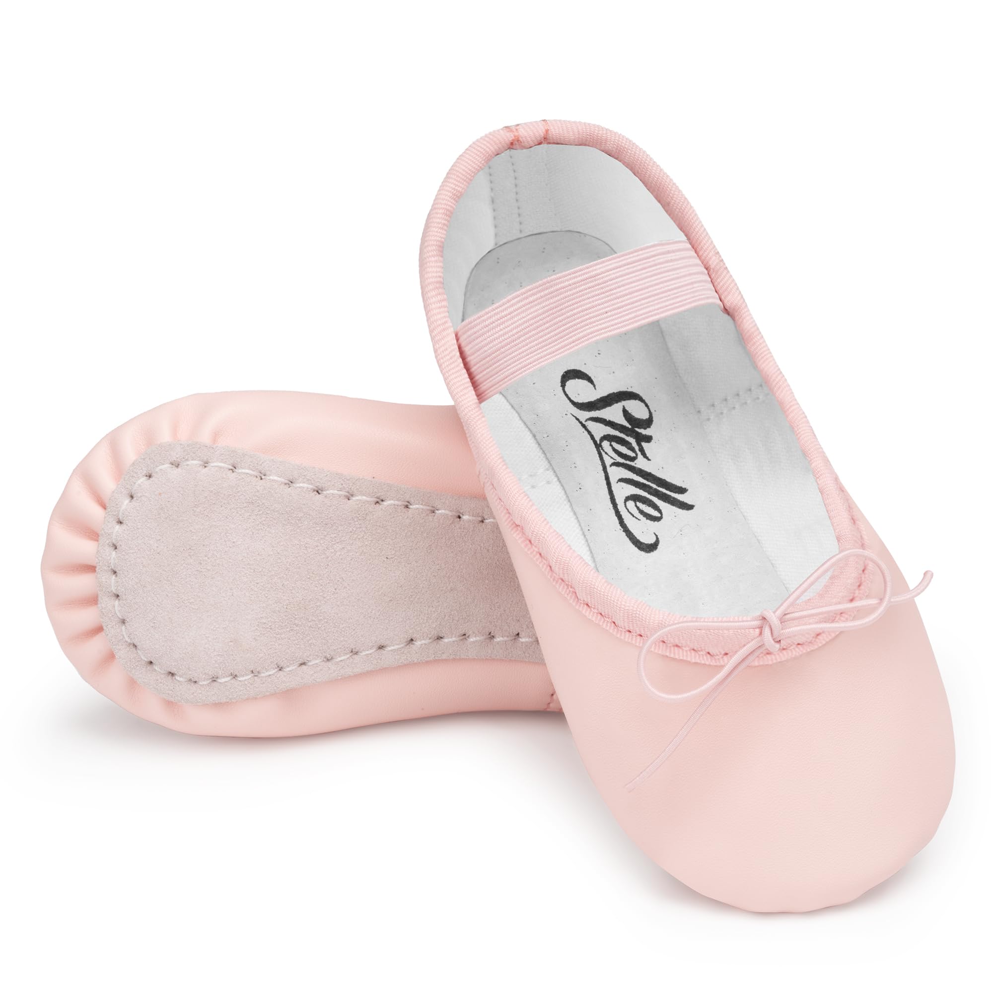 STELLE Ballet Shoes for Girls Toddler Dance Slippers PU Leather Boys Ballerina Shoes for Toddler/Little Kid/Big Kid/Women