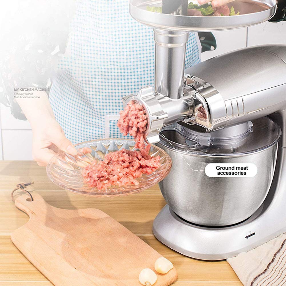 La miscelazione elettrico E impastatrice, multifunzionale automatico Cook automatico, Composizione verticale di panna da montare e la pasta Mixer,Argento