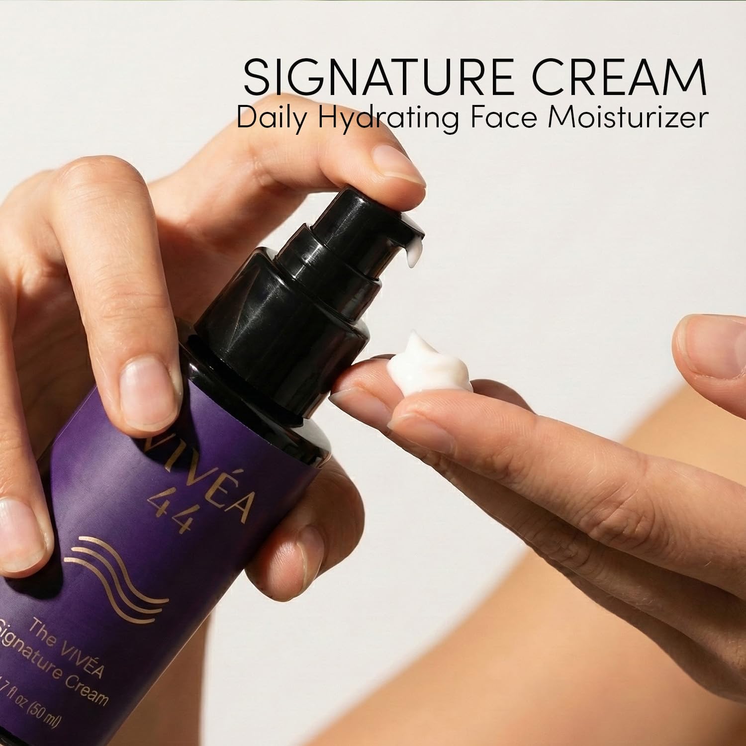 Signature Cream – Daily Hydrating Face Moisturizer with Honey Extract, Ceramides & Hyaluronic Acid – Lightweight Nourishing Cream for Smooth, Vegan & Cruelty-Free – 1.7 fl oz / 50 ml - Image 5