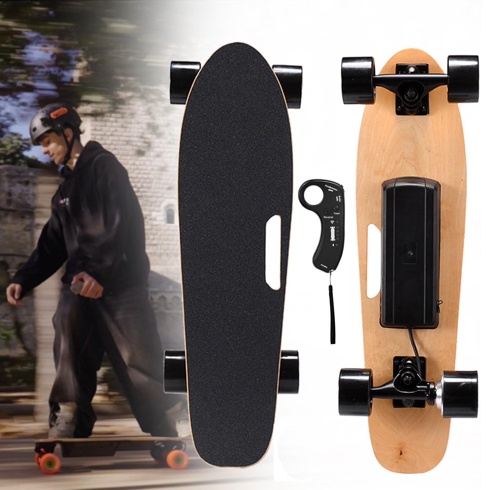 Planche de skate électrique moteur brushless - Vitesse max 22km/h