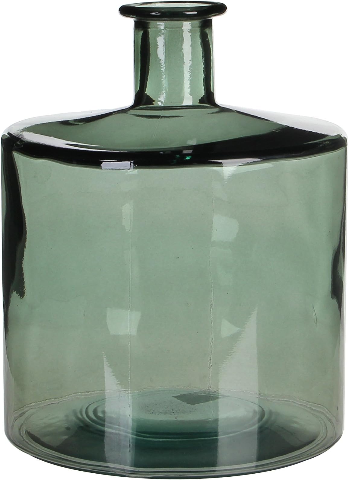 Mica DecorationsGuan Bottle/Vase Glass Grey Height 26 cm Diameter 21 cm
