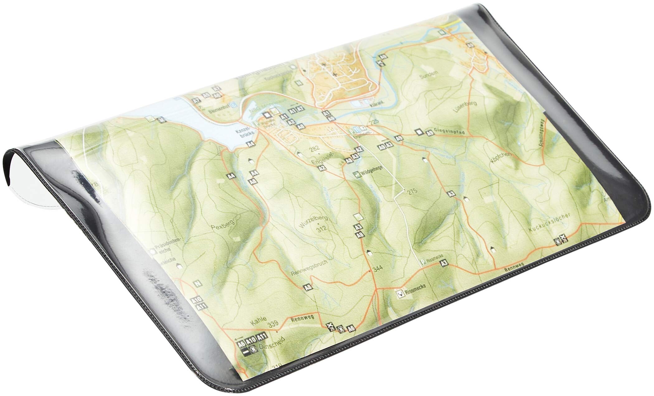 KlickFix Freeliner - Porte-carte De Guidon Pour Vélo, Adaptable Sur Guidon Ou Potence, Rotatif, Avec Mini Adaptateur, 24,5 X 12,5 Cm