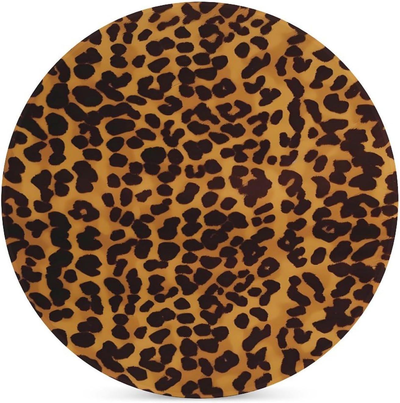環境に優しいセラミックコースター コルクの裏地付き 丈夫でスタイリッシュ クールなチーターヒョウ柄 コーヒーテーブル装飾 自宅、オフ