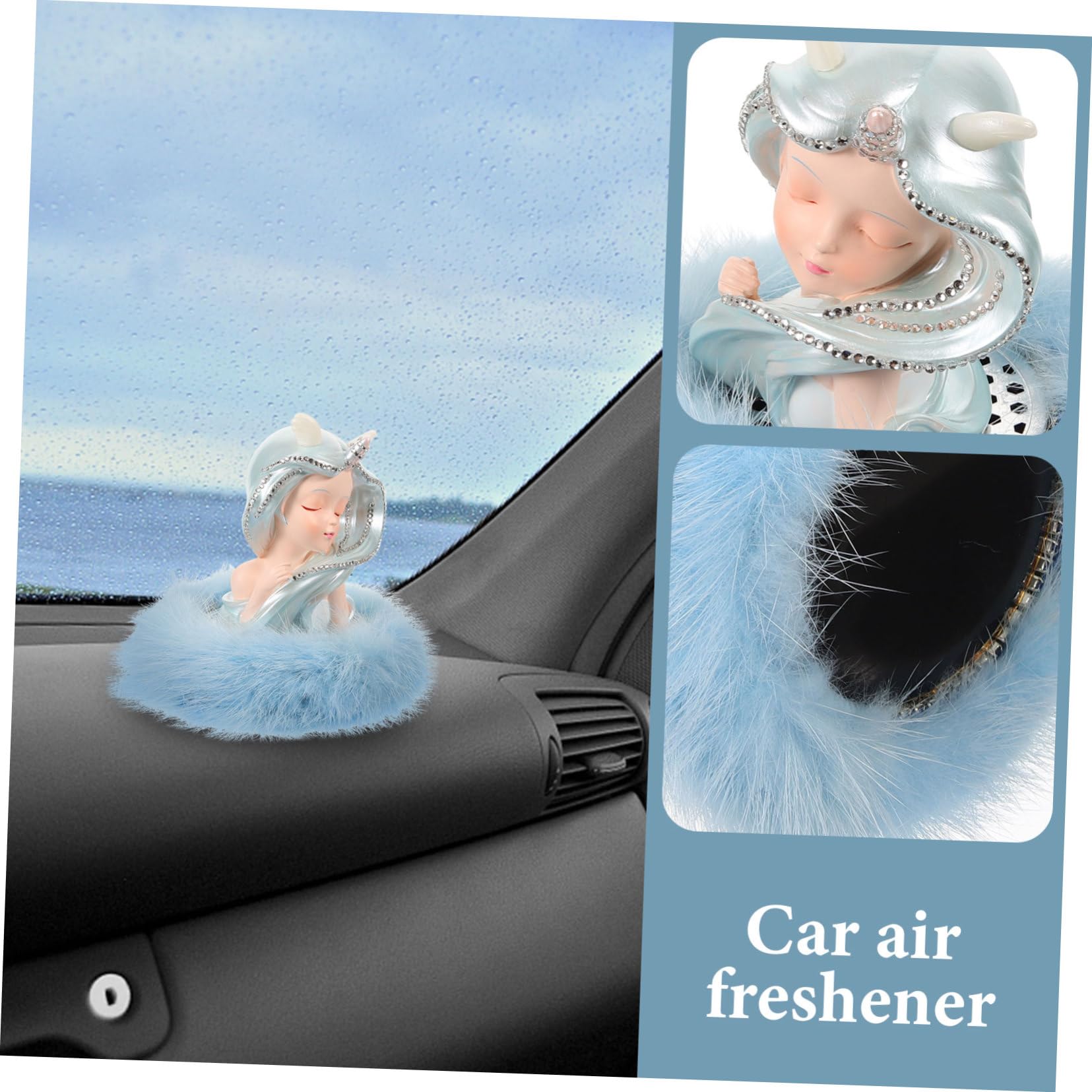 Cabilock Deodorante Auto Forma Angelo Decorazione Interno Auto Base Stabile Diffonde Fragranza Gradevole Materiali Pregiati Resistente Manutenzione Facile