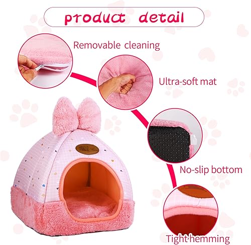 Miniatura 3 de Escondites de cama de conejo, hurones, ratas, erizos, jaula de chinchilla, accesorio para conejo, conejillo de indias, hámster, cama de conejo