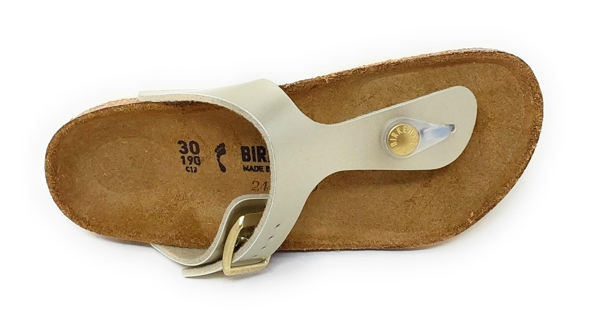 Birkenstock Gizeh Infradito 1015593 oro (Electric Metallic Gold),EVA Sughero e Pelle,Made in Germany