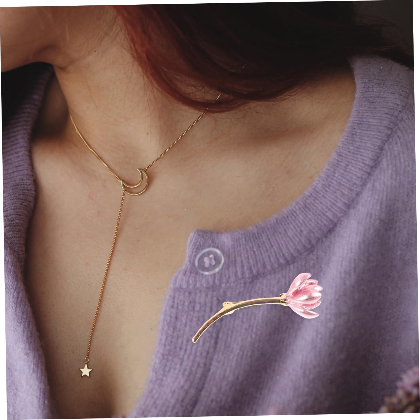 Broches con Forma de Flor de Lirio dormilona, Elegantes y Modernos, Ideales para la Solapa de la Mujer.