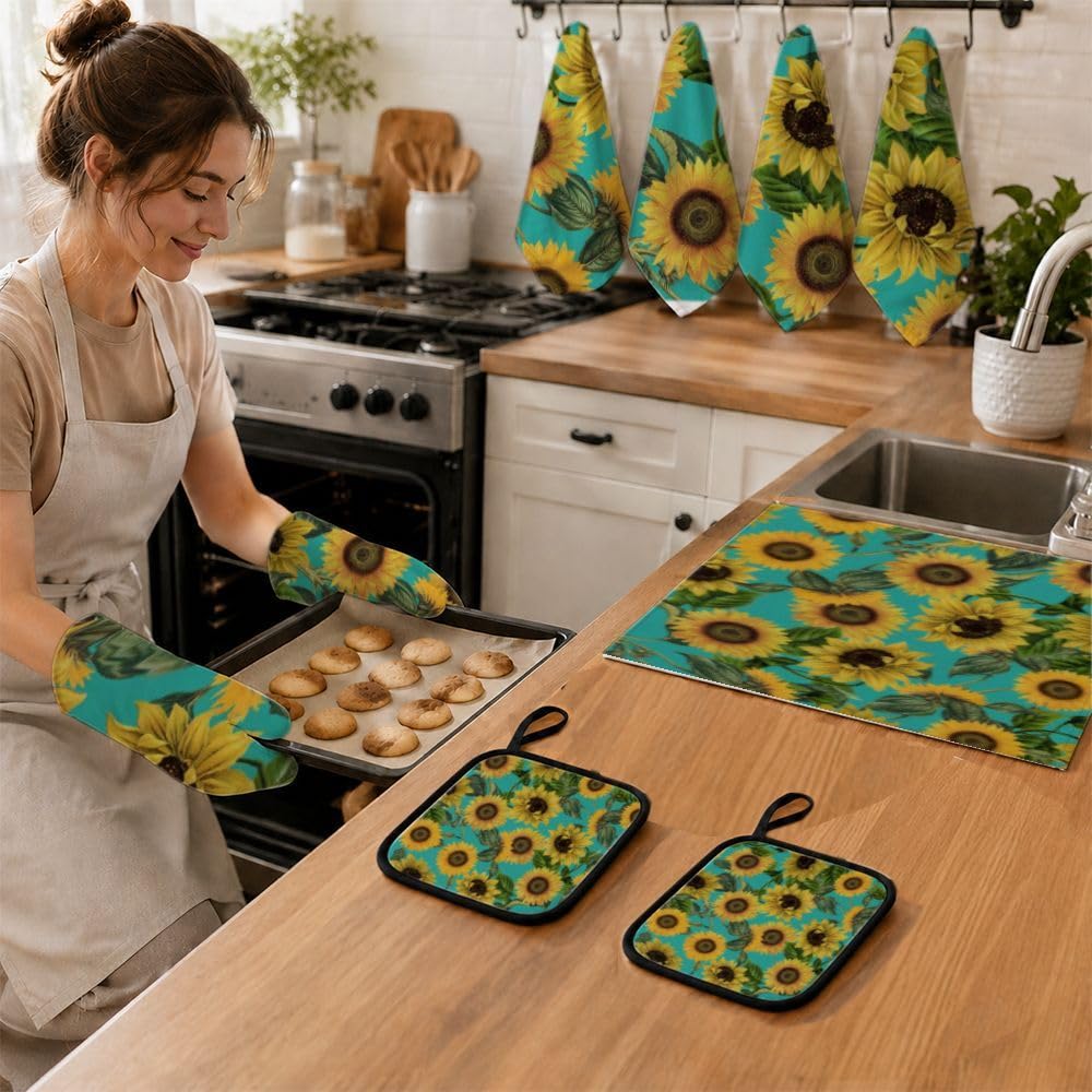 9PCS Bella Girasole 2 Cucina Decor e Accessori Set