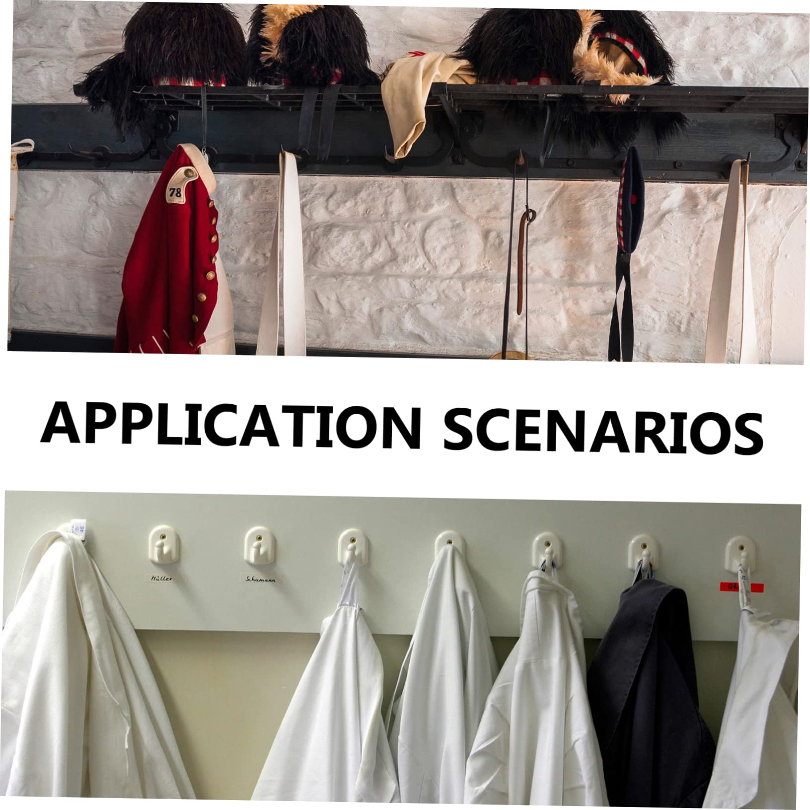 VASDEV 1 Gancho para Toallas Negro, Colgador de Toallas, Perchas de Metal Negro, Perchero de Metal para Ropa, Colgador de Ropa montado en la Pared, Ganchos de exhibición para Batas de par