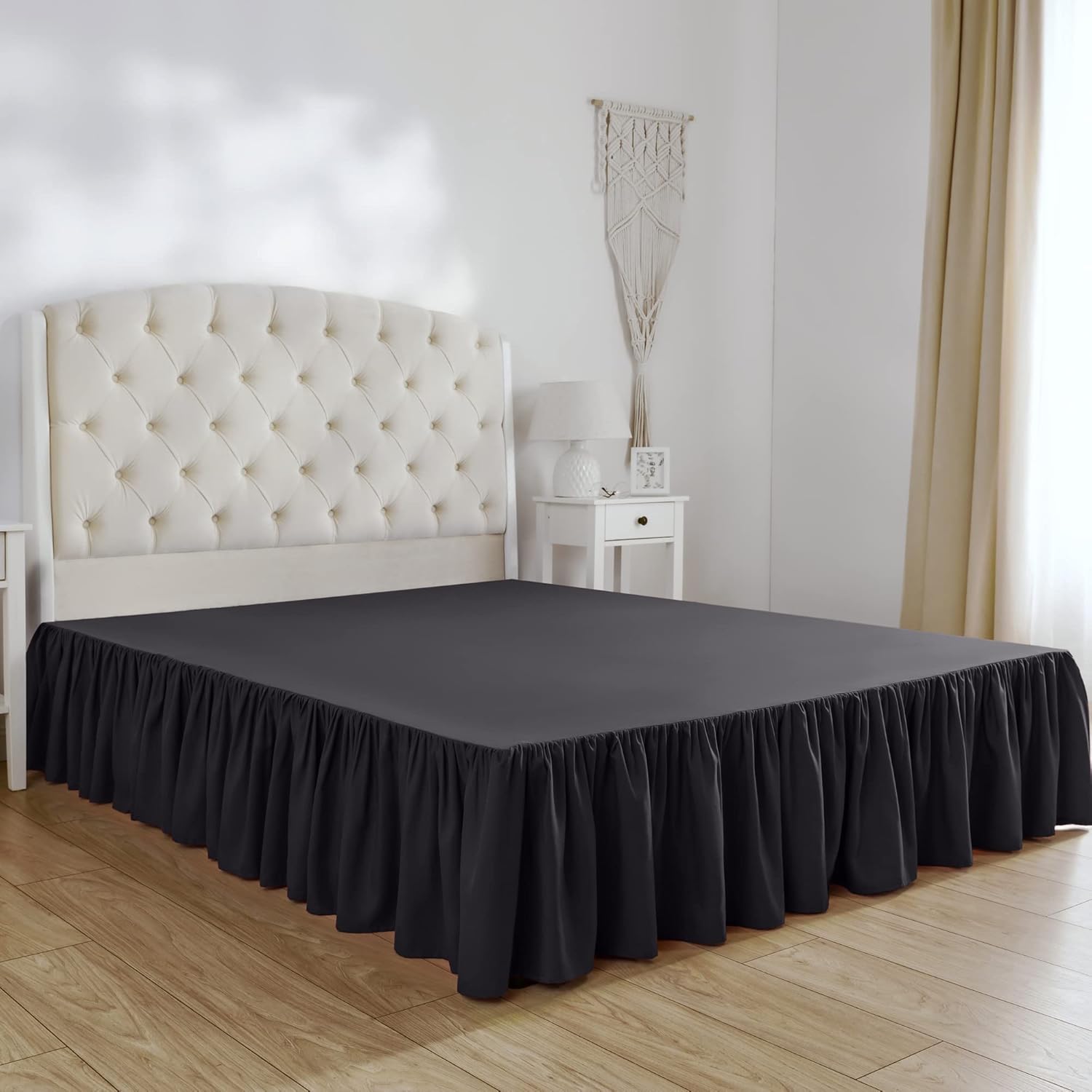 Mellanni Bed Skirt Queen Size Bed Frame and Box Spring