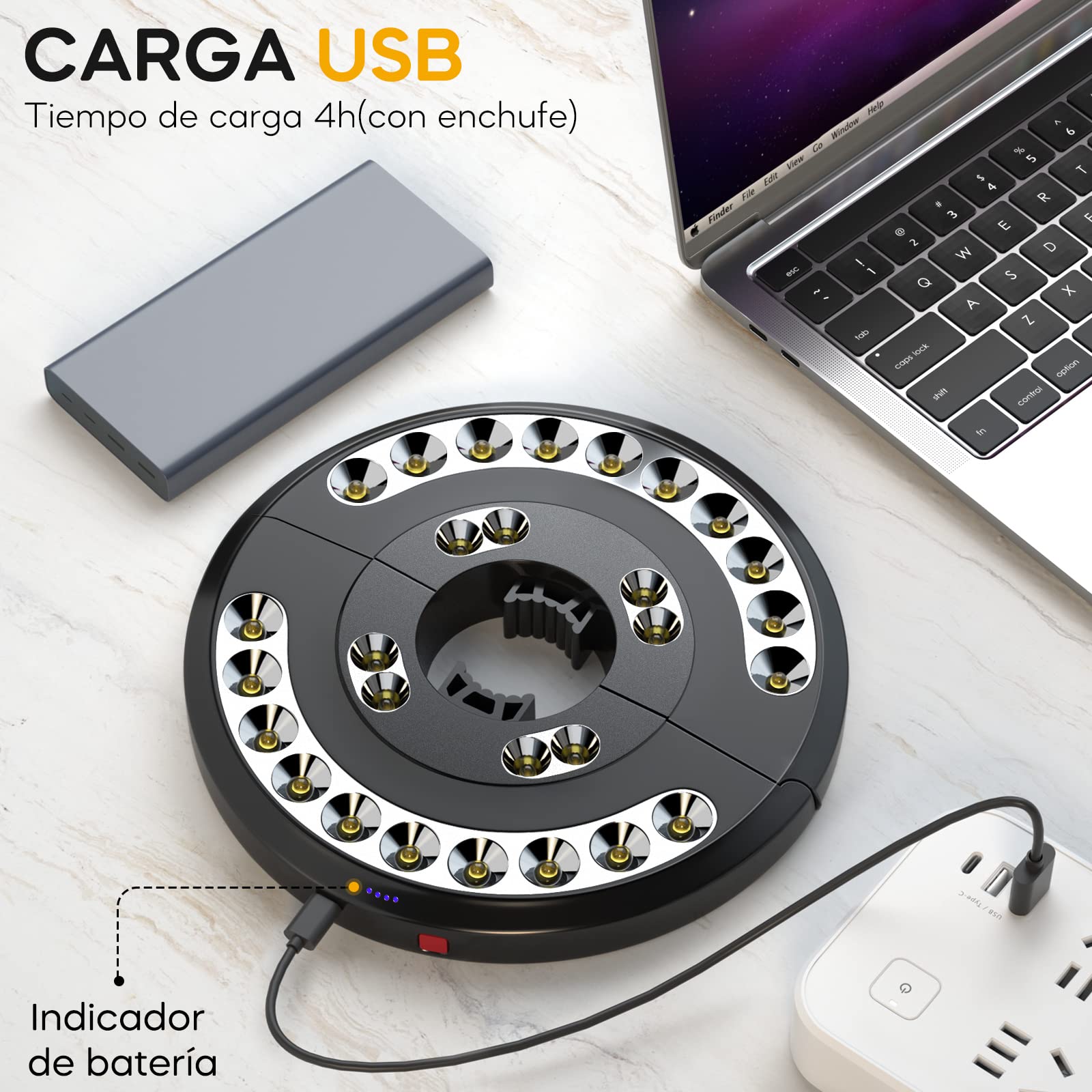 Luces para Sombrillas, Eletorot Luz Sombrilla Exterior 3 Modos de Iluminación USB Recargable Lámpara Paraguas Para Piscina, Patio, Terraza, Jardín y Playa